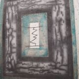 Abstract art ceramic dish