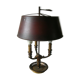 Empire hot water lamp 3 bronze lights and tin lampshade