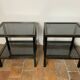 Paire de tables d’appoint vintage 70 Pierre Vandel