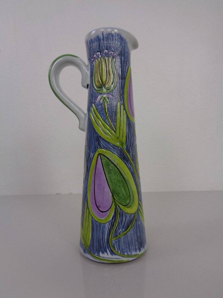 Studio ceramic jug from Laholm Keramik, Sweden, 1960s