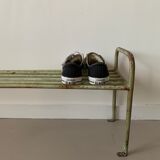 Antique metal bench