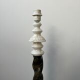 Pair of Swedish Mid-Century Marble Floor Lamps