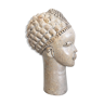 Tête africaine en pierre, début 20ème