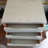 Binder with wooden backrest