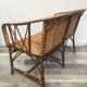 Woven rattan sofa