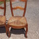 17 old straw chairs