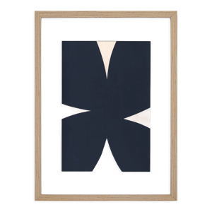 Peinture abstraite, forme noire