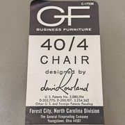 Mid Century dining chairs 40/4 David Rowland for GF Furniture 1960s