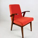 Vintage armchair 300-123, design by M. Puchała, orange - available 2 pieces