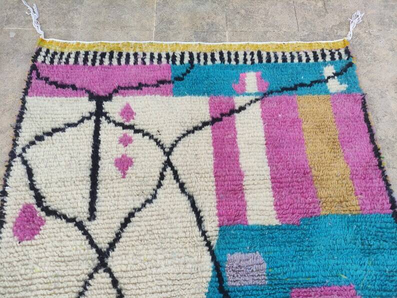 Natural wool rug 250cmx150cm