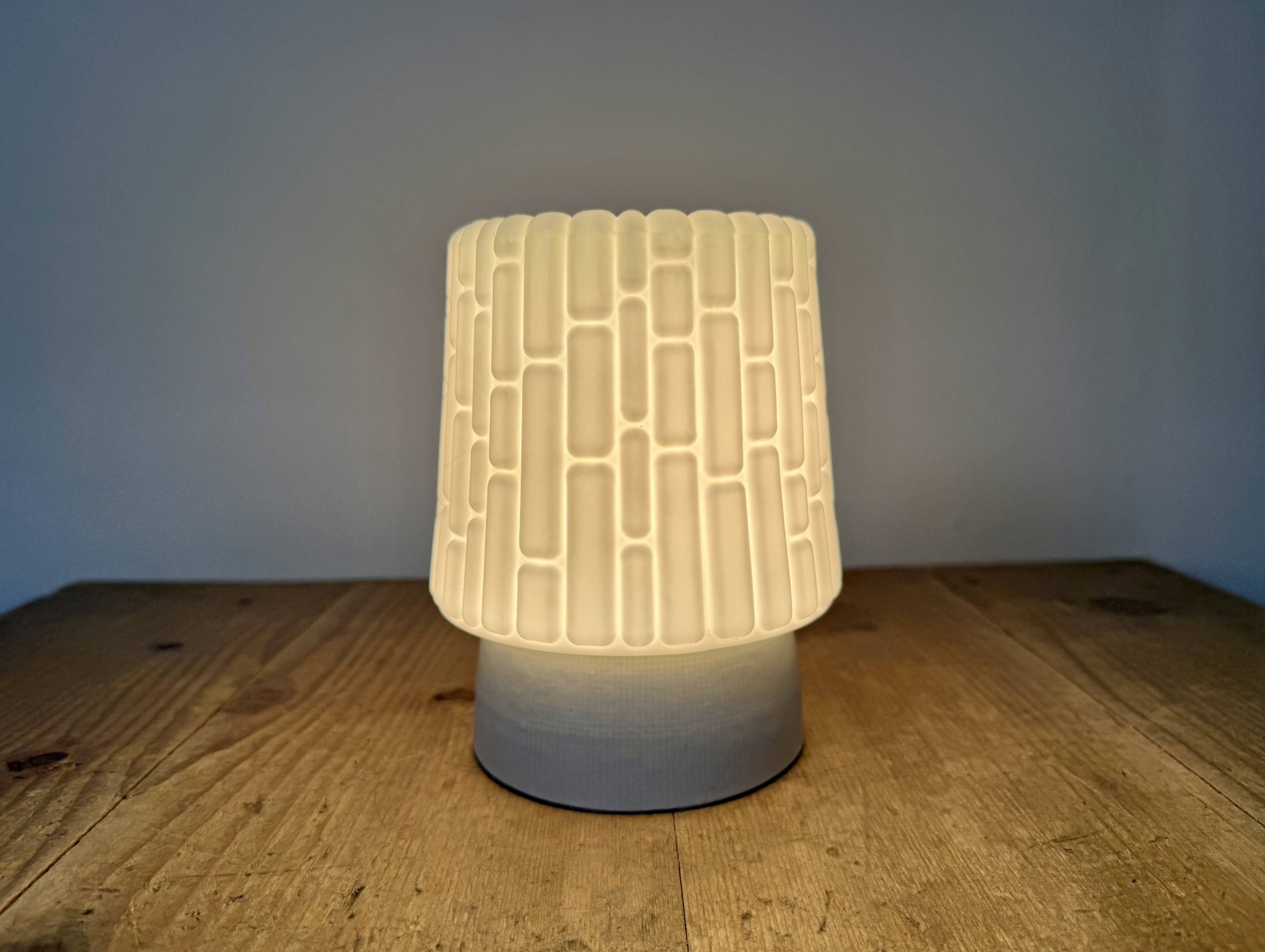 Vintage White Porcelain Ceiling Light, 1970s