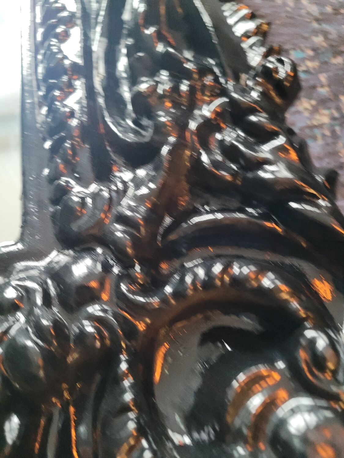 Baroque stucco mirror