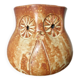 “hibou” stoneware pot cover from the 50s and 60s