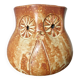 Cache pot " hibou " en grès années 50 60