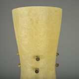 Vintage Floor Filigree Lamp with Fiberglass Shade, Germany, 1950s