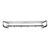 Grand portemanteau mural vintage en aluminium