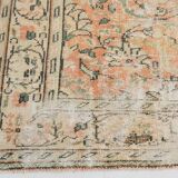 7x10 Pale Red & Cream Oversize Vintage Rug, 207x304Cm