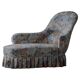 Vintage chaise longue / Sofa with floral upholstery, modern Danish design, 1950s