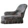 Vintage chaise longue / Sofa with floral upholstery, modern Danish design, 1950s