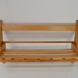 Mid-century wall folding  hanger and shelf, 1960's.