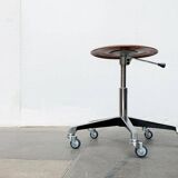 Mid-century German industrial swivel office stool by Schmitz, 1960s