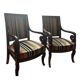 Restoration armchair with mahogany cross.