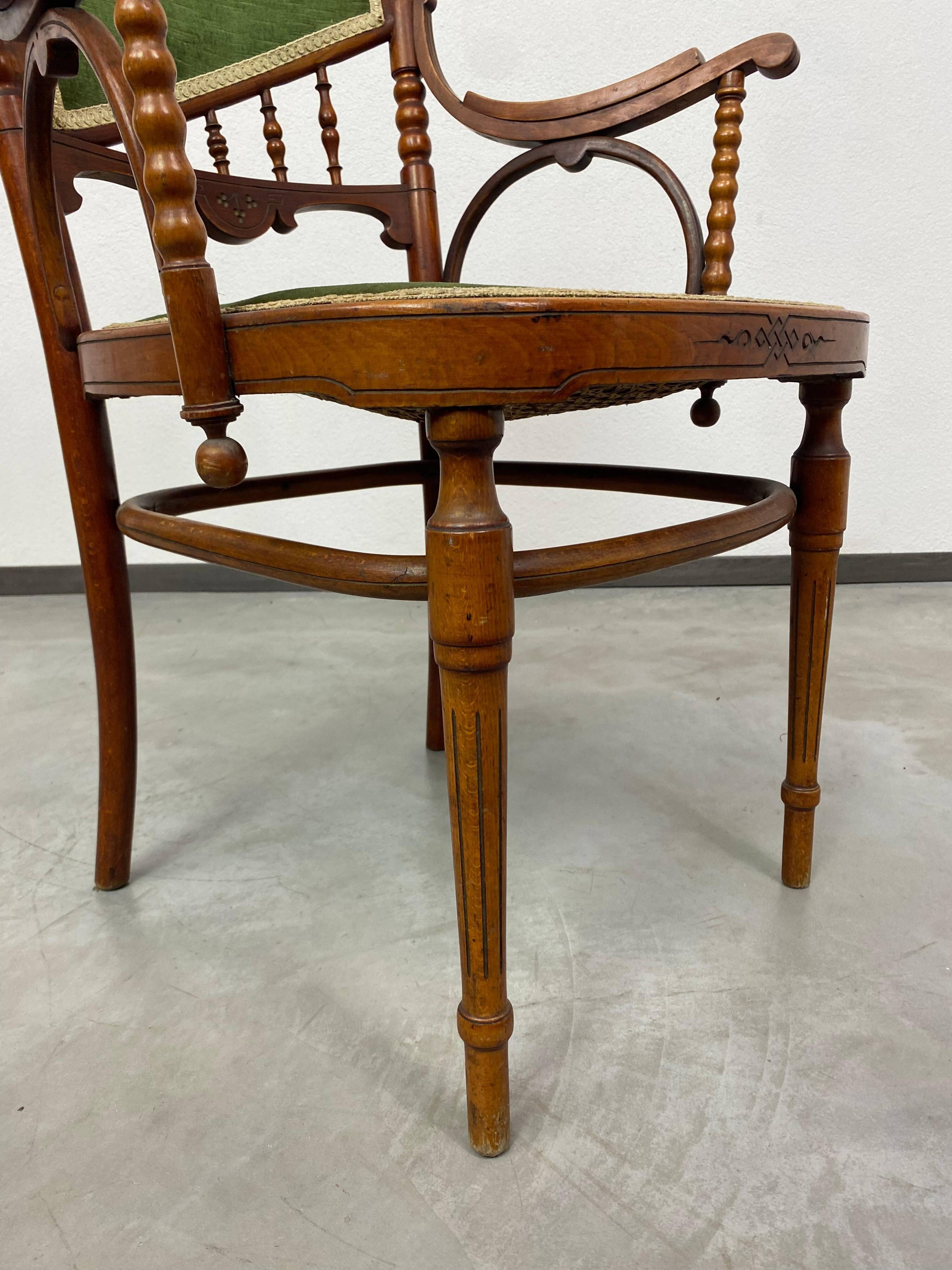 Jugendstil armchairs by J&J Kohn