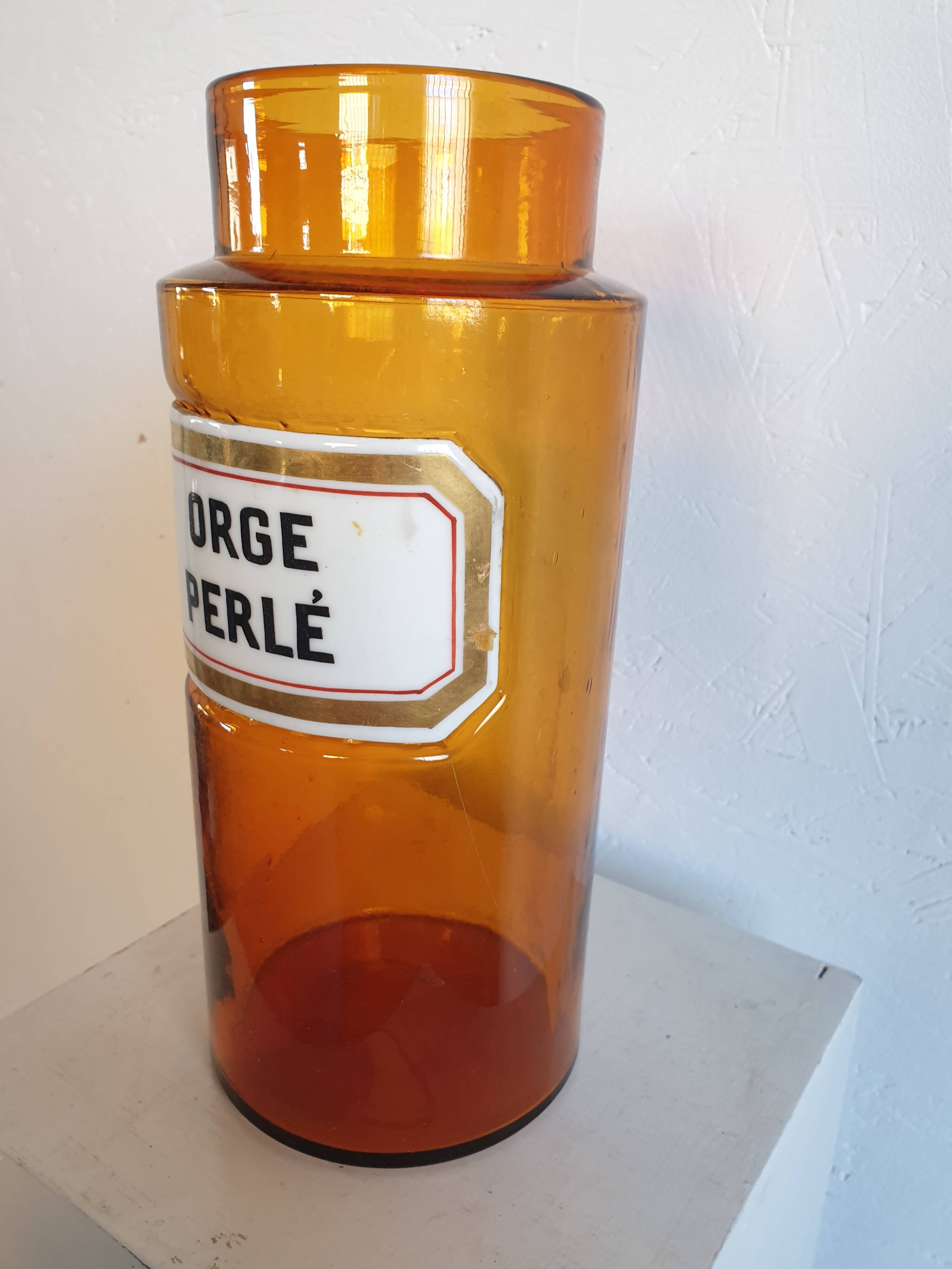 Pot de pharmacie orge perlé