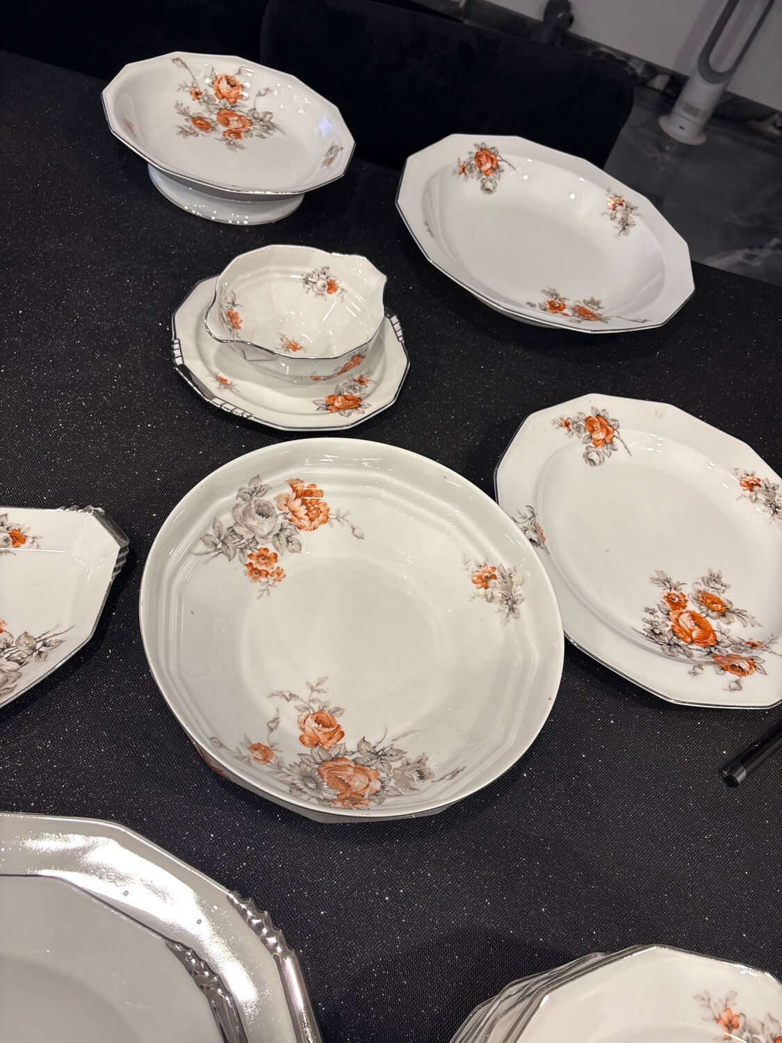B&C Limoges porcelain tableware, France