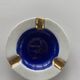 Porcelain ashtray of limoges goumot labesse white and blue vintage 1950