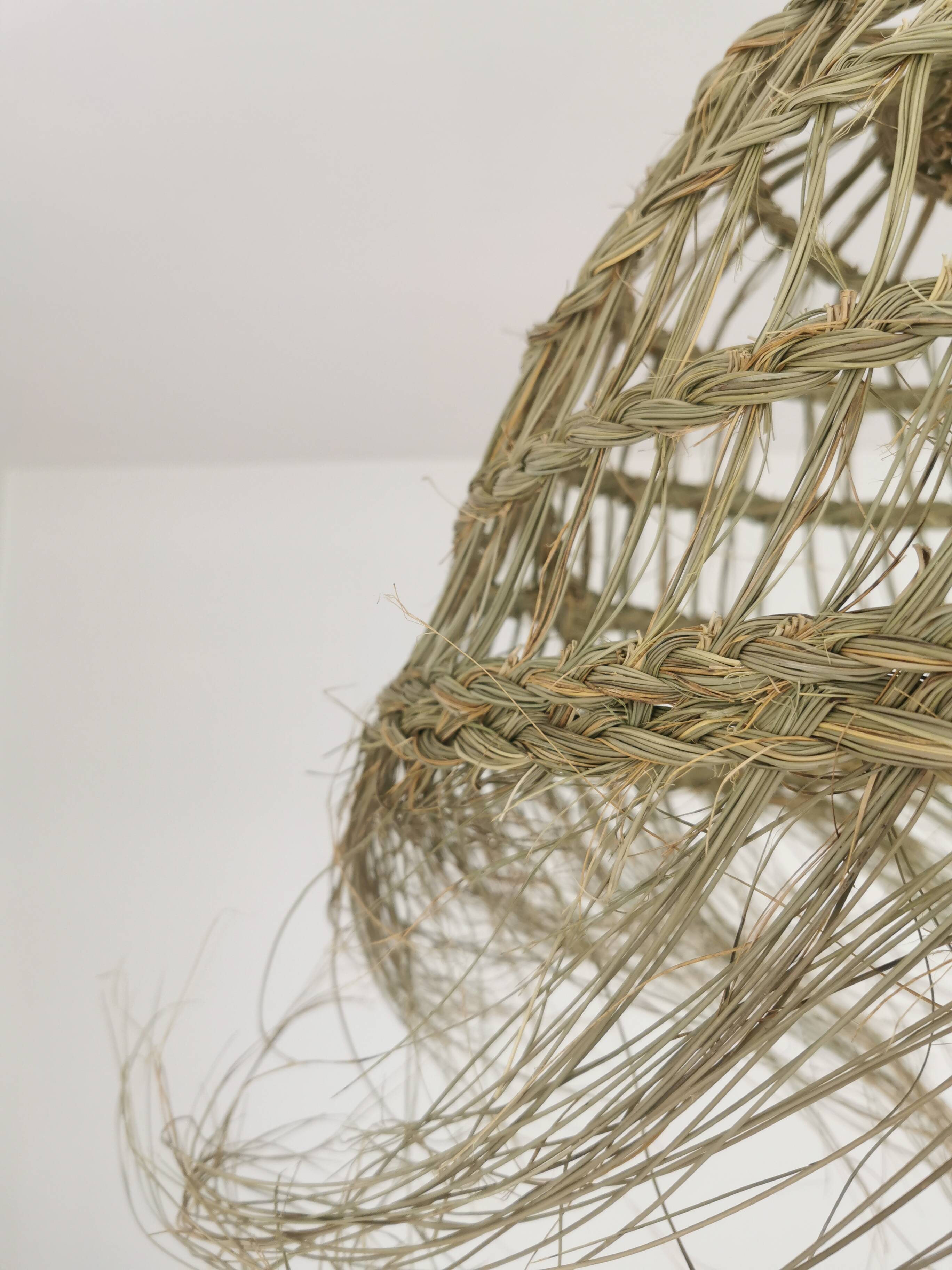 Suspension Doum in braided half – 30×60 cm – Handmade Moroccan production