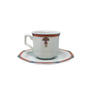 Service à café et à thé blanc Art déco, années 1930, ensemble de 12