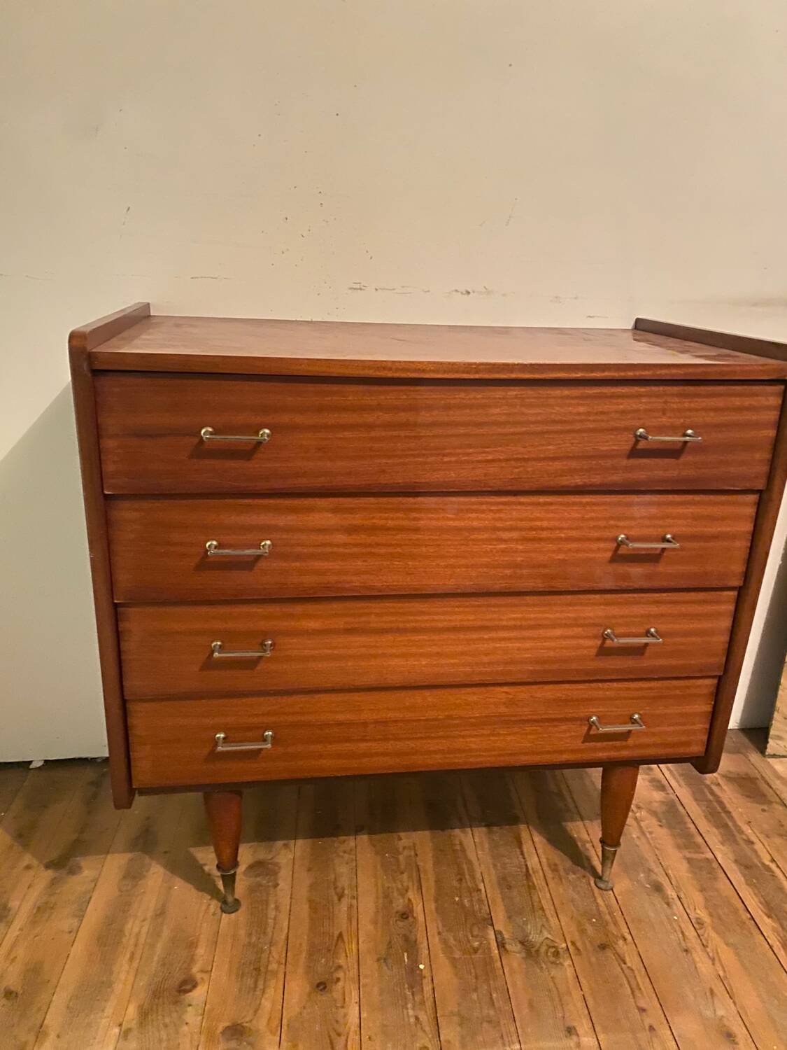 Commode en bois verni, 1960