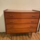 Commode en bois verni, 1960