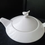 White porcelain teapot