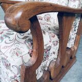 Set of High Wing Back Armchairs, 1900s