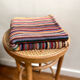 Hand crocheted wool blanket plaid
