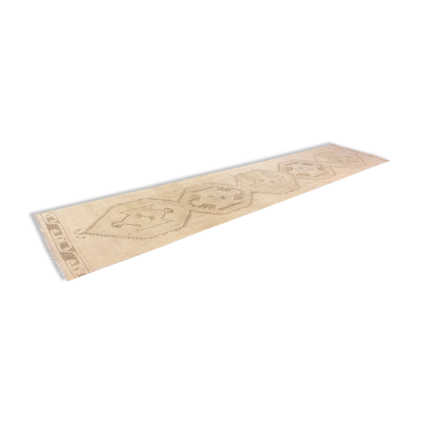 Handmade pastel faded long runner