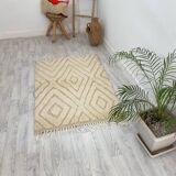 Handcrafted Moroccan Berber carpet 140 x 96 cm