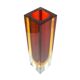 Sommerso vase, mid-century modern, glass, designed by F. Poli, Italy, 1950s