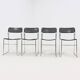 Set of 4 "Sultana" stacking dining chairs by Arrben Italy, 1980s