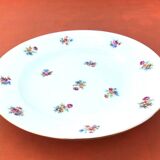 5 antique porcelain soup plates PN France