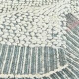 Turkish Gray Beige Contemporary Kilim Rug, 136x204Cm