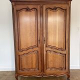 Louis XV style wardrobe in solid cherry wood