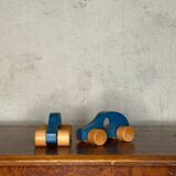 Pair of wooden cars