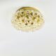 Large Amber Bubble Glass Ceiling Light by Helena Tynell for Limburg, Germany, 1960s