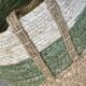 Large storage basket made from natural fibers