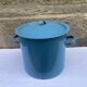 Old Blue Enamelled Pot