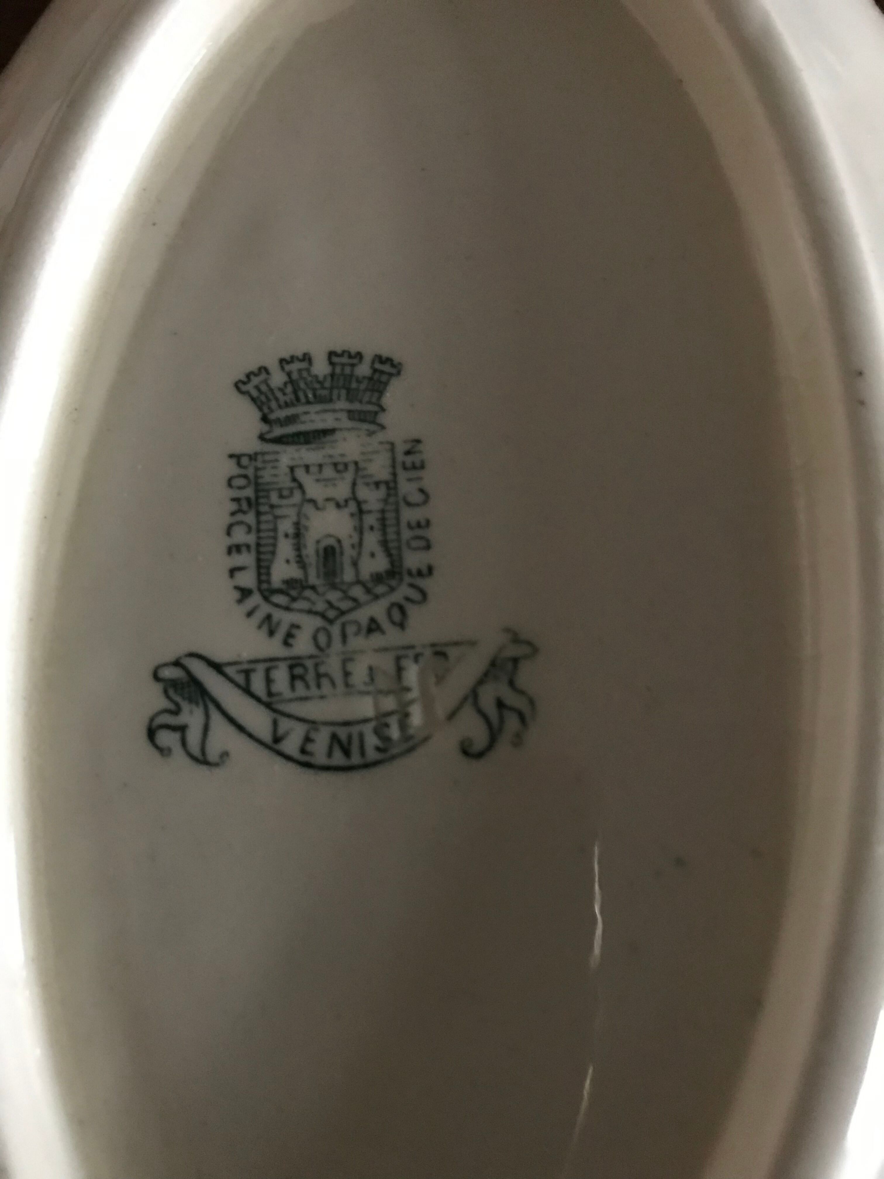 Antique Raviers in Opaque Porcelain from Gien