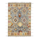 Handmade Tribal Decorative 210 cm x 307 cm Multicolor Wool Carpet